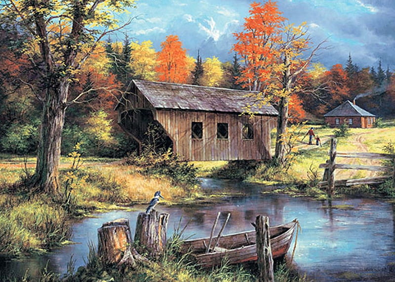 Nature, color, autumn, lake, HD wallpaper | Peakpx