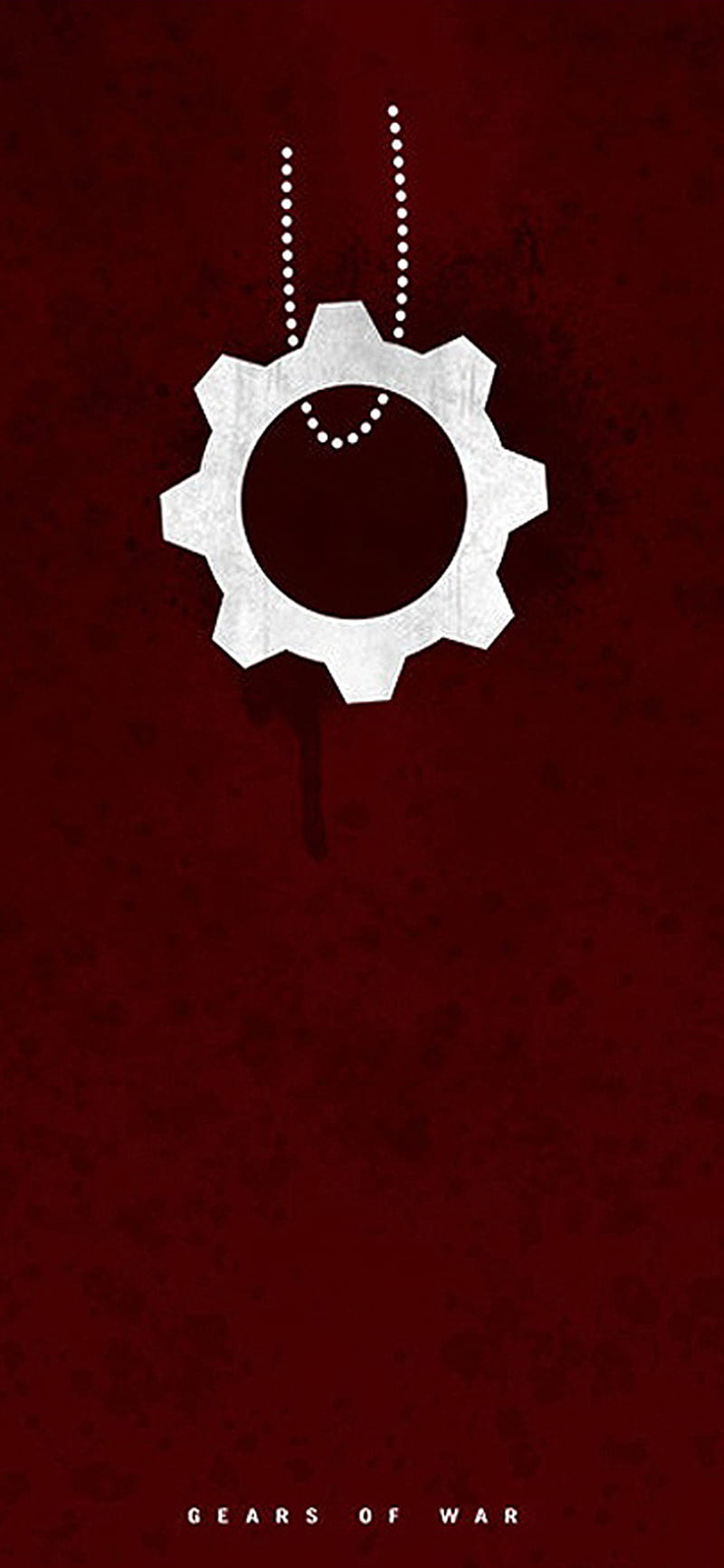 Gears of War Logo, black, gow, iphone, symbol, HD phone wallpaper