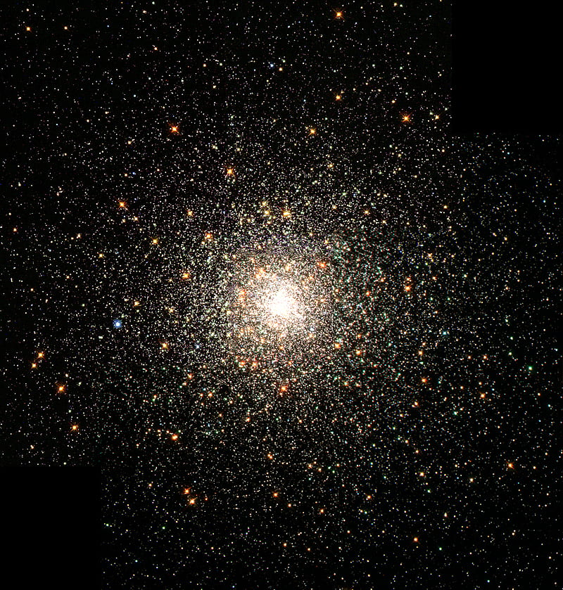 A close-up of the bright center of a star cluster., HD phone wallpaper