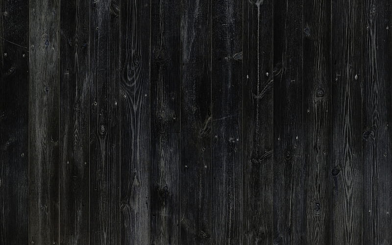 black wood planks texture, vertical wood planks background, black planks, black wood texture, HD wallpaper