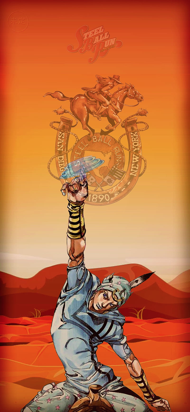 johnny joestar, jjba, joestar, johnny, jojo, sbr, steel ball run, HD phone wallpaper