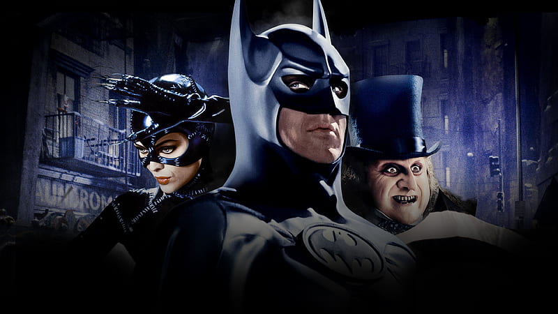 Batman, Batman Returns, Penguin (DC Comics), Catwoman, Michael Keaton,  Danny DeVito, HD wallpaper | Peakpx