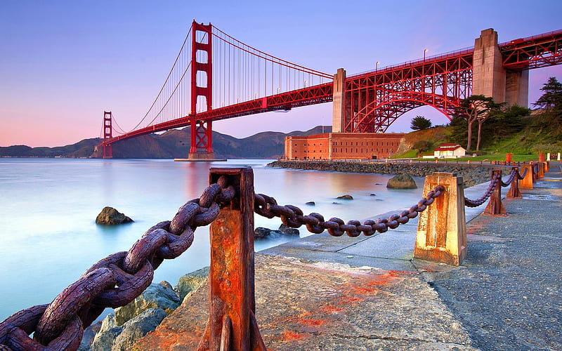 Golden Gate Bridge Coast, bridge, world, golden, gate, HD wallpaper