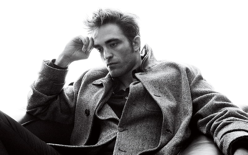 Robert Pattinson, British actor portrait, winter dress shoot, HD wallpaper