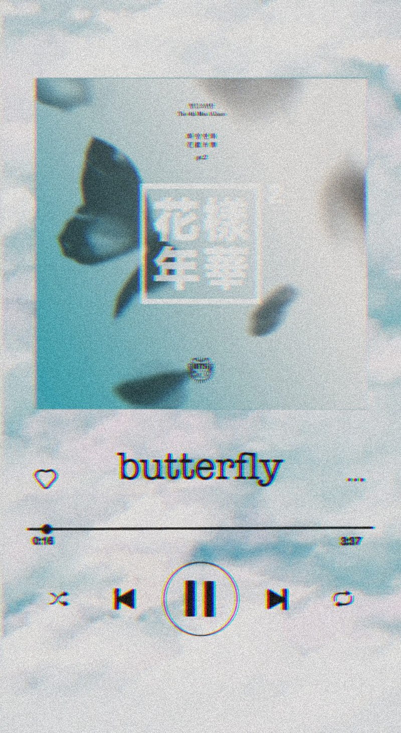 Butterfly , aesthetic, bangtan, bts, cancion, fondo de pantalla, HD phone wallpaper