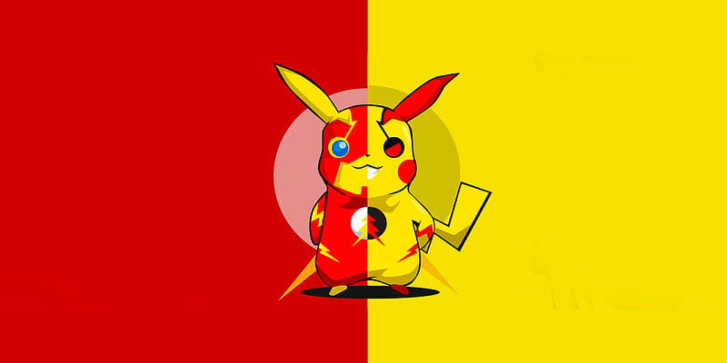 Pikachu x Flash, HD wallpaper