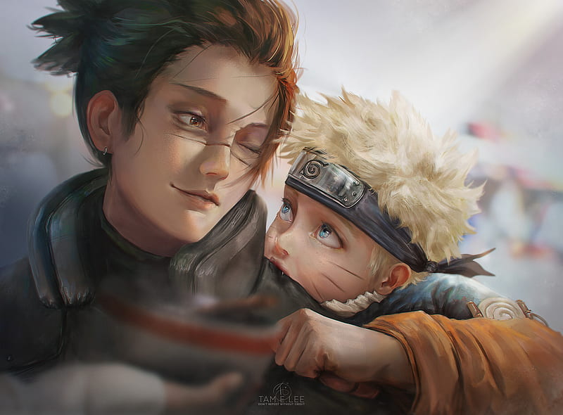 ArtStation - Iruka and lil Naruto, Ichiraku, HD wallpaper