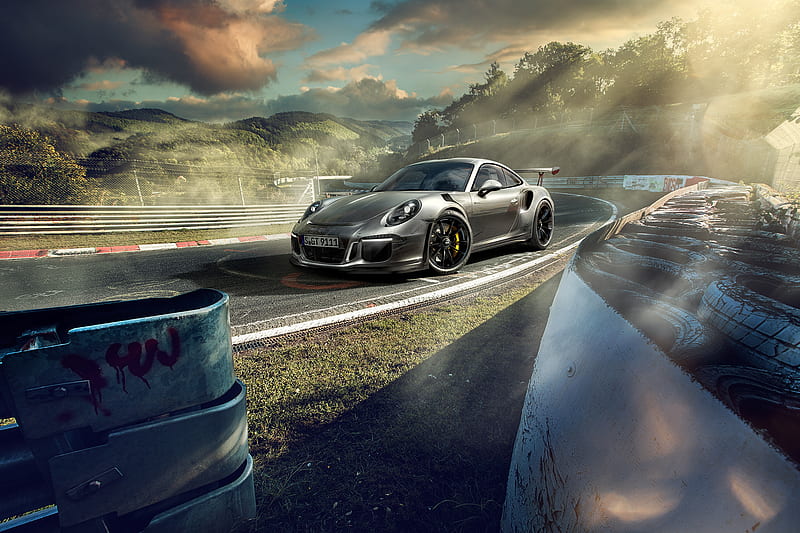 2018 Porsche GT3 RS, porsche-gt3, porsche, carros, behance, HD wallpaper