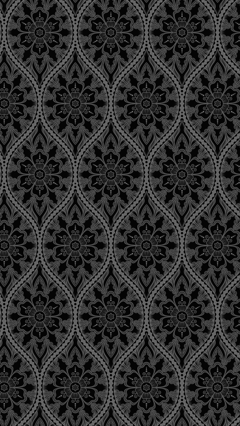 black carpet, abstract, background ornate, pattern, texture, white, HD phone wallpaper