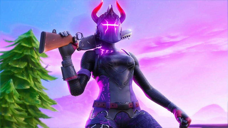 Dark Red Knight Fortnite Skin (Outfit), Purple Knight, HD wallpaper