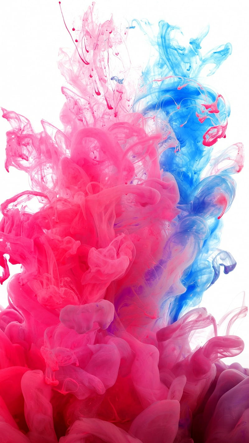 colorful smoke, explosion pink, HD phone wallpaper