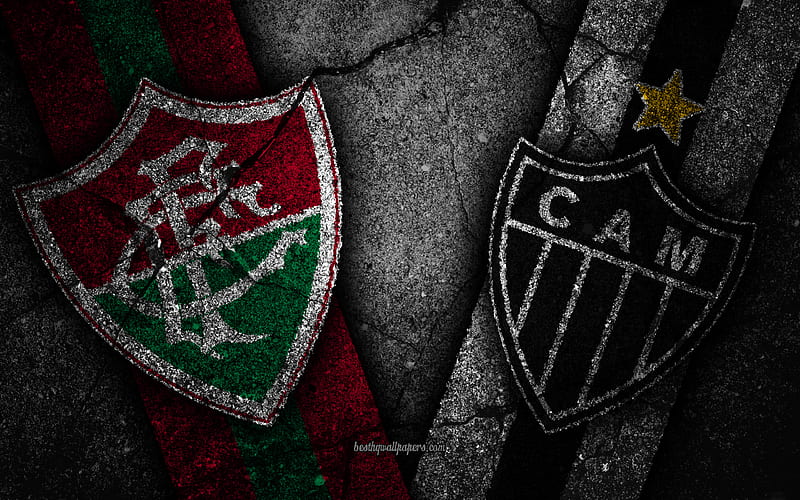 Fluminense vs Atletico Mineiro, Round 30, Serie A, Brazil, football, Fluminense FC, Atletico Mineiro FC, soccer, brazilian football club, HD wallpaper
