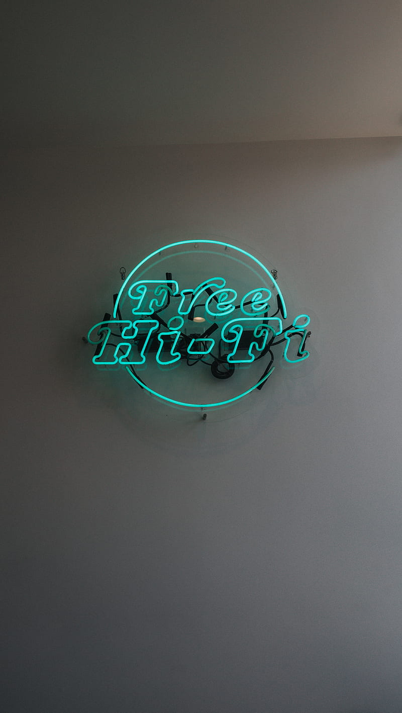 inscription, words, backlight, neon, wall, HD phone wallpaper