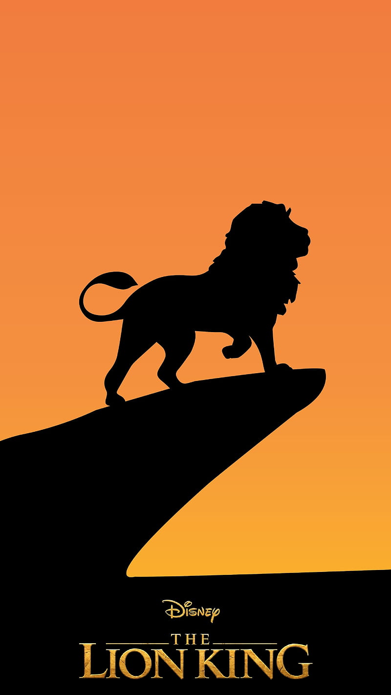 El rey león, simba, disney, naranja, Fondo de pantalla de teléfono HD |  Peakpx