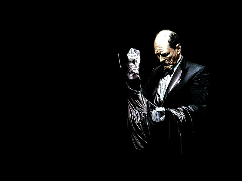 Alfred Pennyworth and Background, HD wallpaper