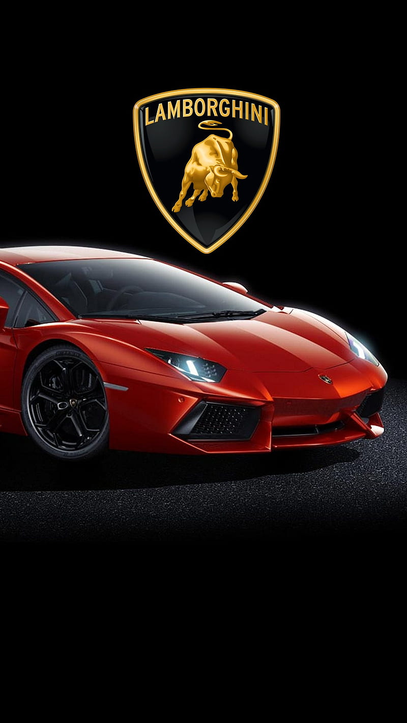 Lamborghini car and Logo, lamborghini car, brand logo, sports car, red car,  HD phone wallpaper | Peakpx