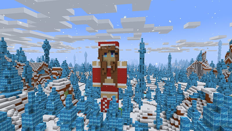Christmas Minecraft Export Girl Skin || Avatar Girl in Realmcraft Minecraft Clone, games, 3d game, minecraft house, building game, video games, sandbox game, game design, play games, open world game, cube world, minecraft update, action adventure, realmcraft, minecraft, animals, minecraft mob, fun, letsplay, blockbuild, minecrafter, minecraft tutorial, mobile games, minecraft, pixels, pixel games, gameplay, HD wallpaper