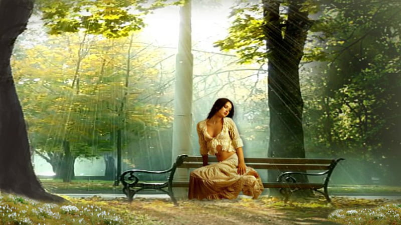 ~*~ Loneliness ~*~, beauty, nature, loneliness, trees, HD wallpaper