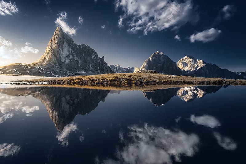 Nature, Mountain, Peak, Lake, Reflection, HD wallpaper | Peakpx