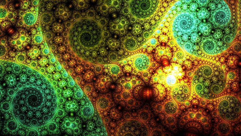 Twisted Multicolored Fractal Pattern Spiral Trippy, HD wallpaper