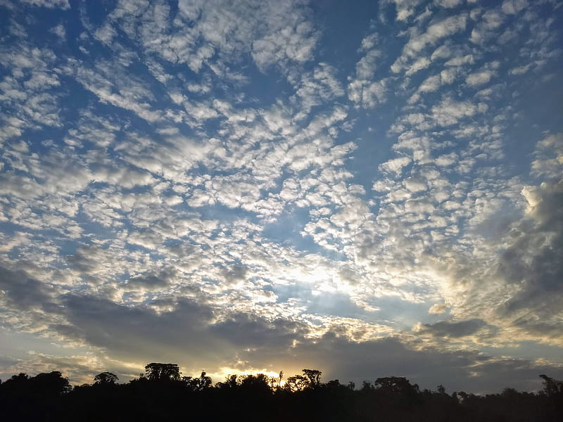 Atardecer o cielo, sunset, sky, nature, clouds, HD wallpaper