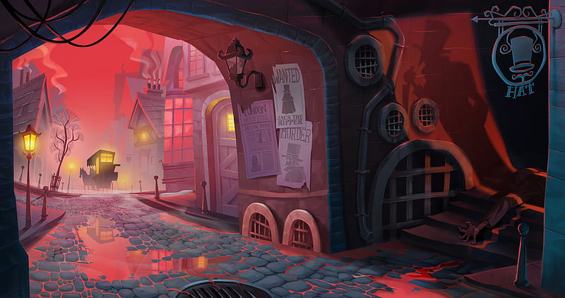 Jack The Ripper, artist, artwork, digital-art, artstation, HD wallpaper