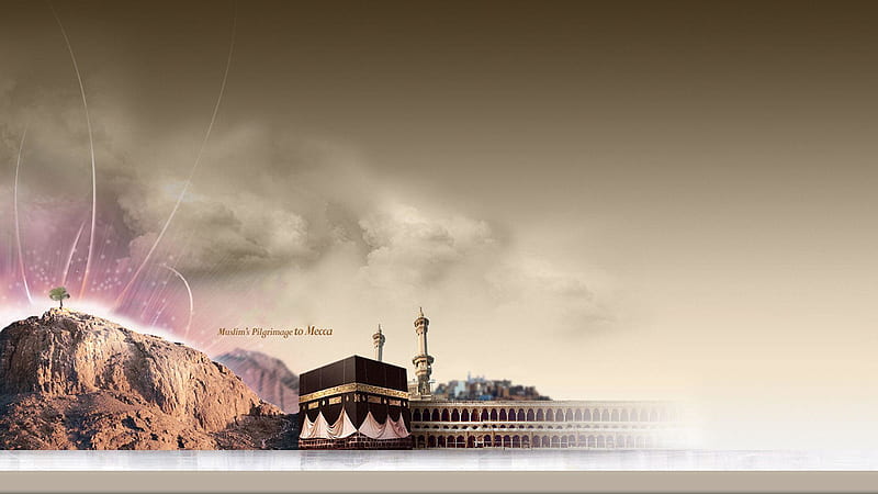 Mecca Aristic View Ramzan, HD wallpaper