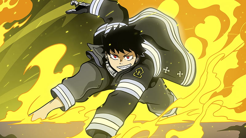 Fire Force Shinra Kusakabe On Fire Anime, HD wallpaper