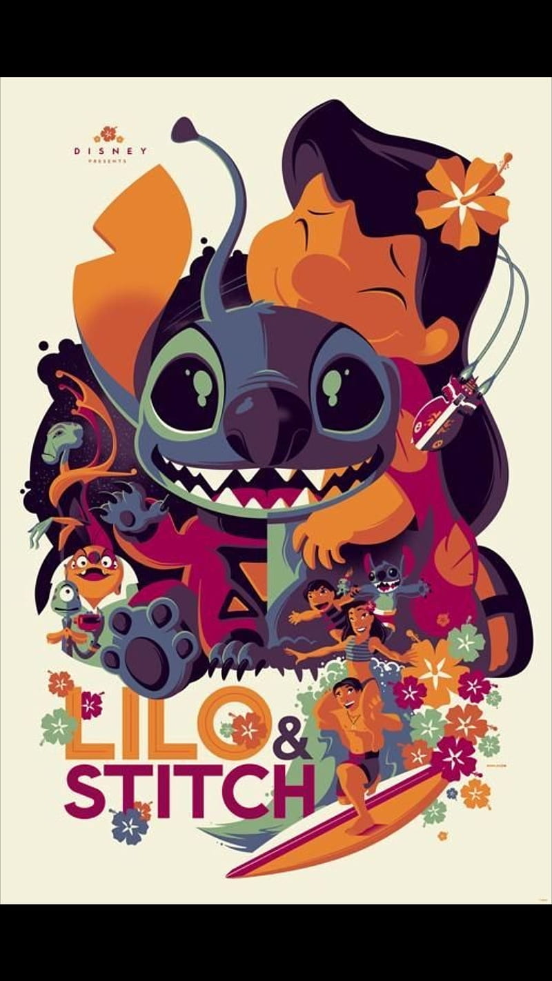 Lilo and Stitch, disney, kids, HD phone wallpaper