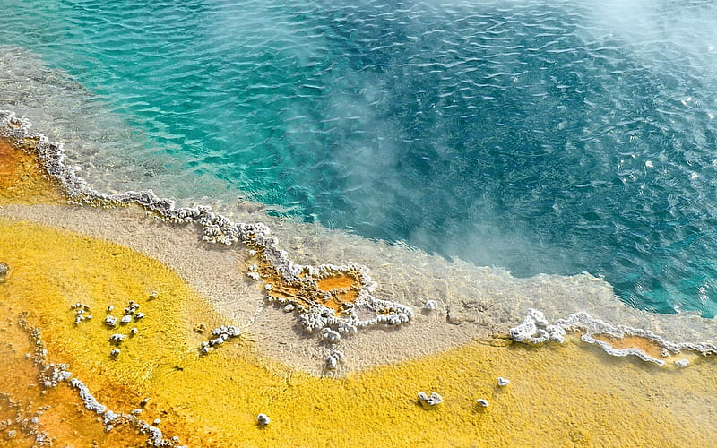 geysers, salt, lake, Yellow Stone, Wyoming, Montana, Idaho, HD wallpaper