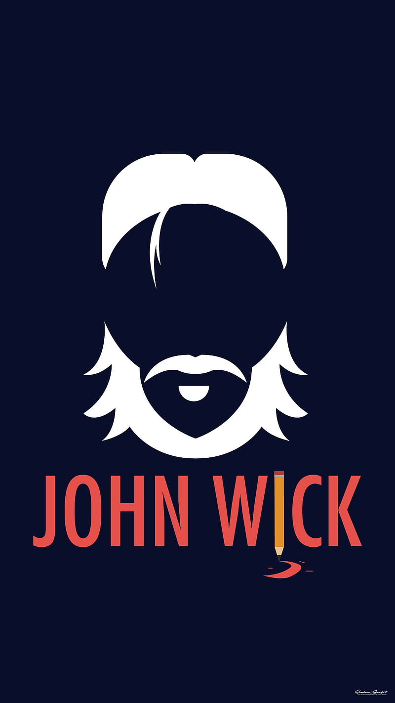 John Wick, baba yaga, blood, boogeyman, jonathan, pencil, HD phone wallpaper