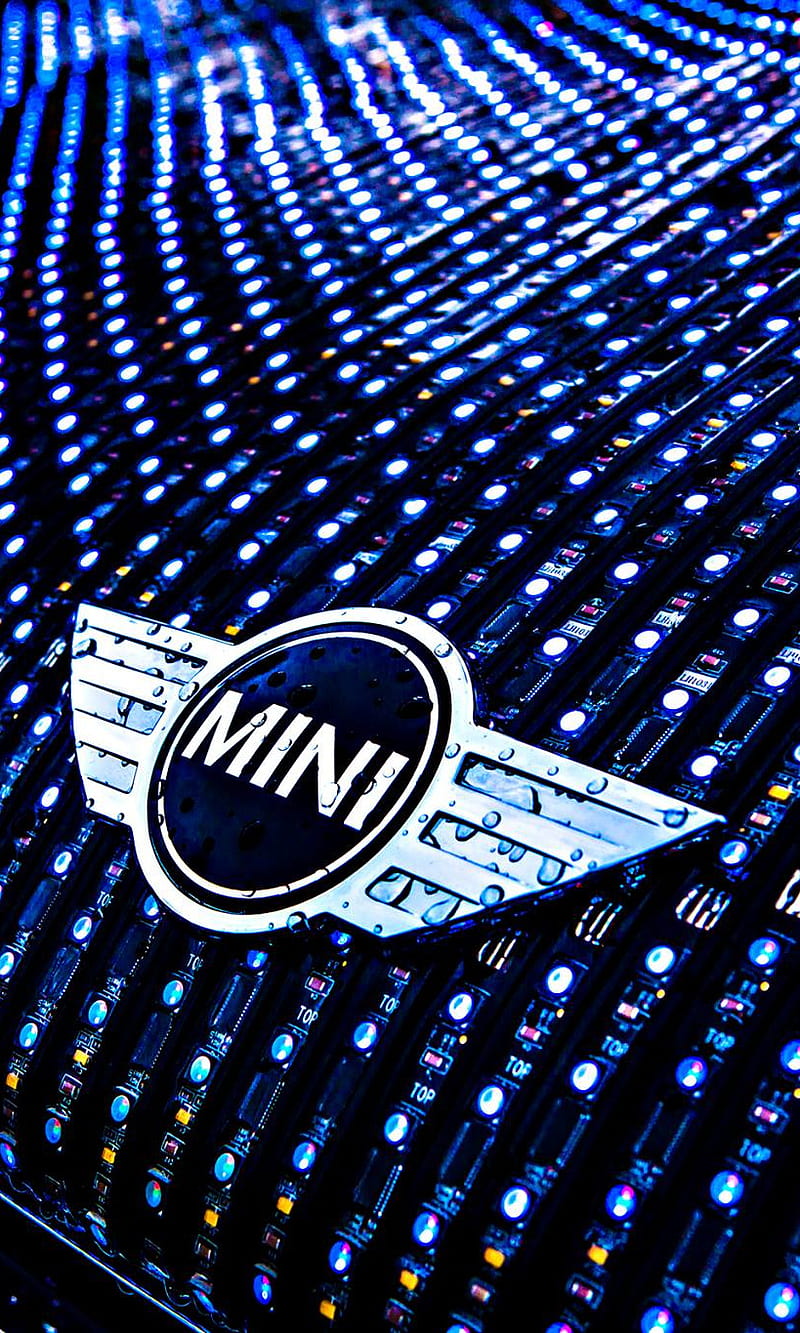 Mini Cooper, light, logo, HD phone wallpaper