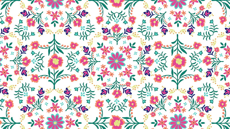 Bohemian Boho Wallpaper Colourful Flowers Wallpaper Rolls  Home Decoram