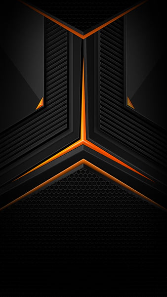 Orange edge, black, red, door, carbon, blue, modern, fibre, ultra, HD phone  wallpaper | Peakpx