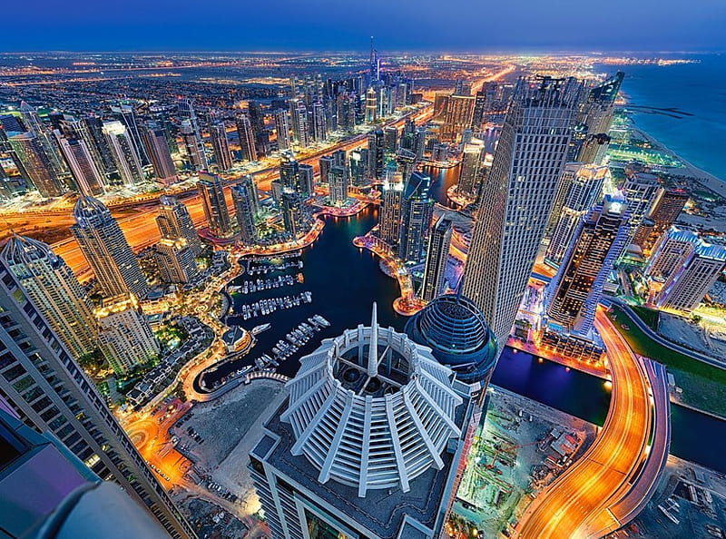 Towering Dreams, Dubai, city, buildings, houses, gulf, arabian, HD wallpaper