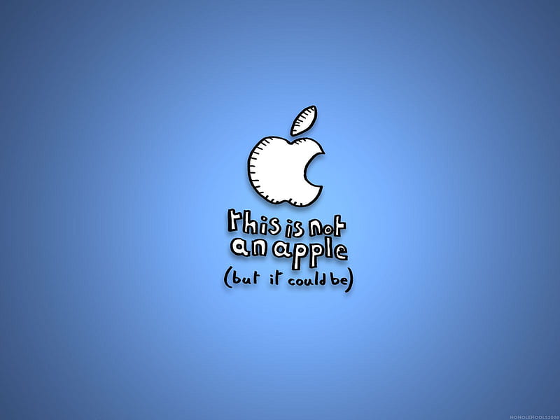 Is it or is it not?, apple, funny apple, apple logo, mac, HD wallpaper |  Peakpx