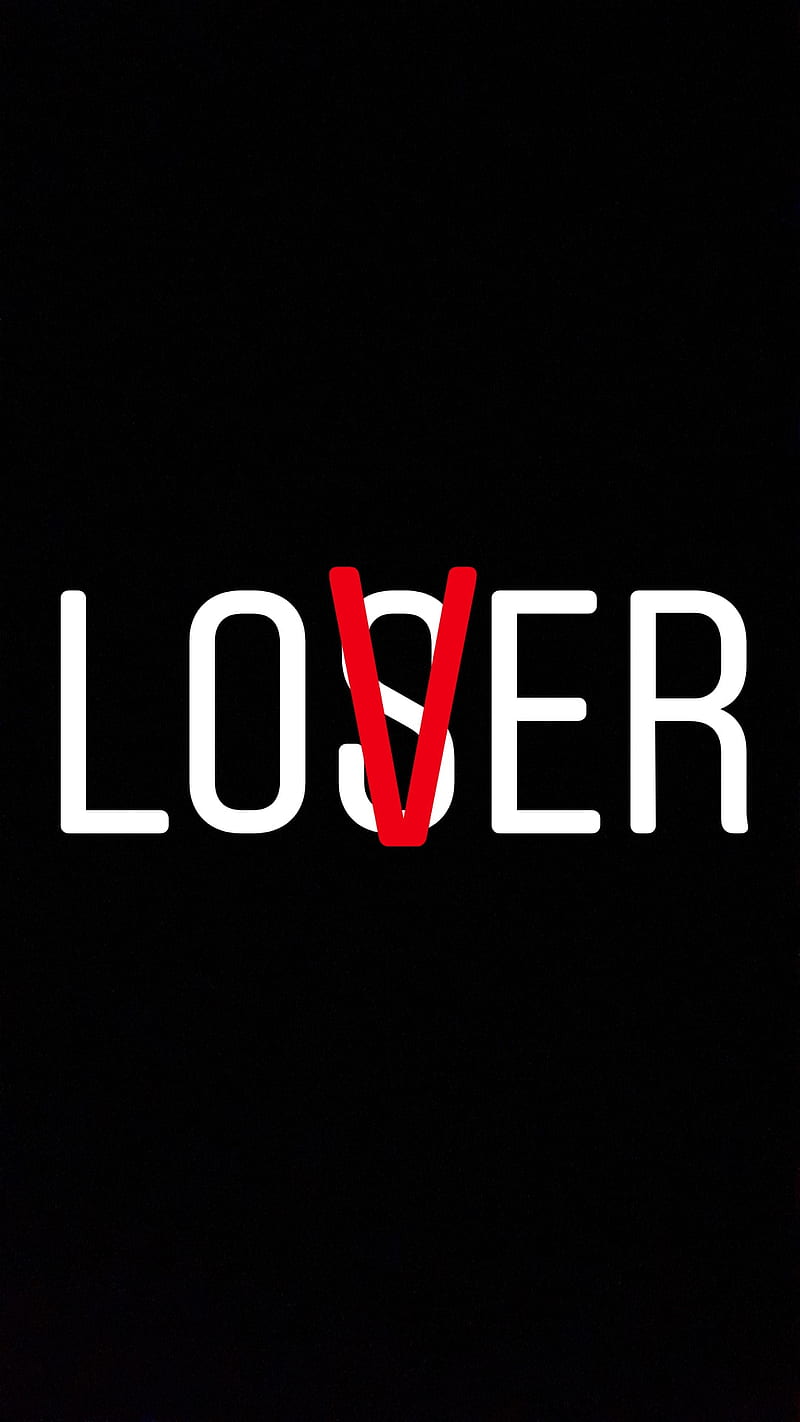 LoSVer dark Version, it, cast, white, red, lover, love, loser, lose, loving, HD phone wallpaper