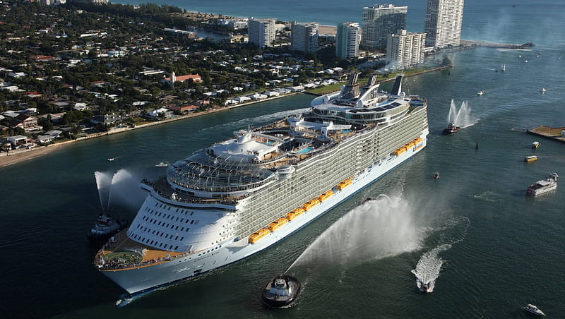 Luxury Liner, cruise ship, cruise, luxury boat, HD wallpaper