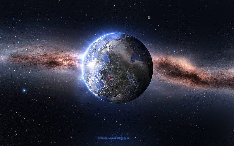 beautiful univers, bonito, planet, earth, univers, HD wallpaper