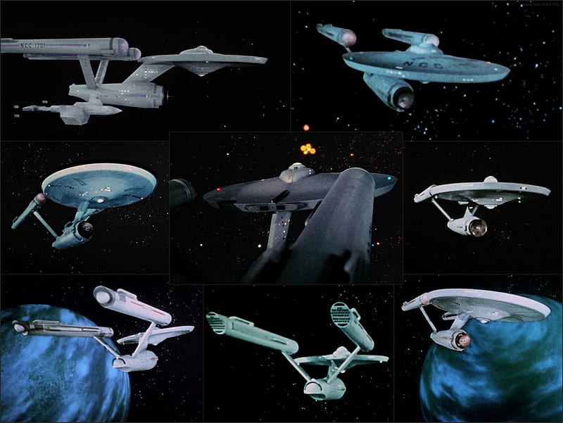 Starship Enterprise from Season One of The Original Star Trek, TOS, sci-fi, Trek, Star Trek, Enterprise, HD wallpaper