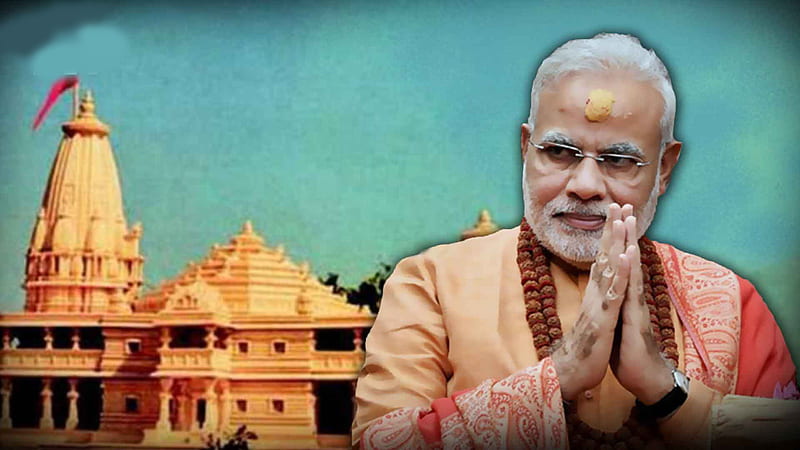 Ram Mandir Bhumi Pujan: PM Modi to be gifted headgear, silver crown at Hanumangarhi temple, HD wallpaper