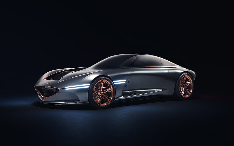 Genesis Essentia Concept, 2018, electric luxury car, electric car, high-performance concept, HD wallpaper