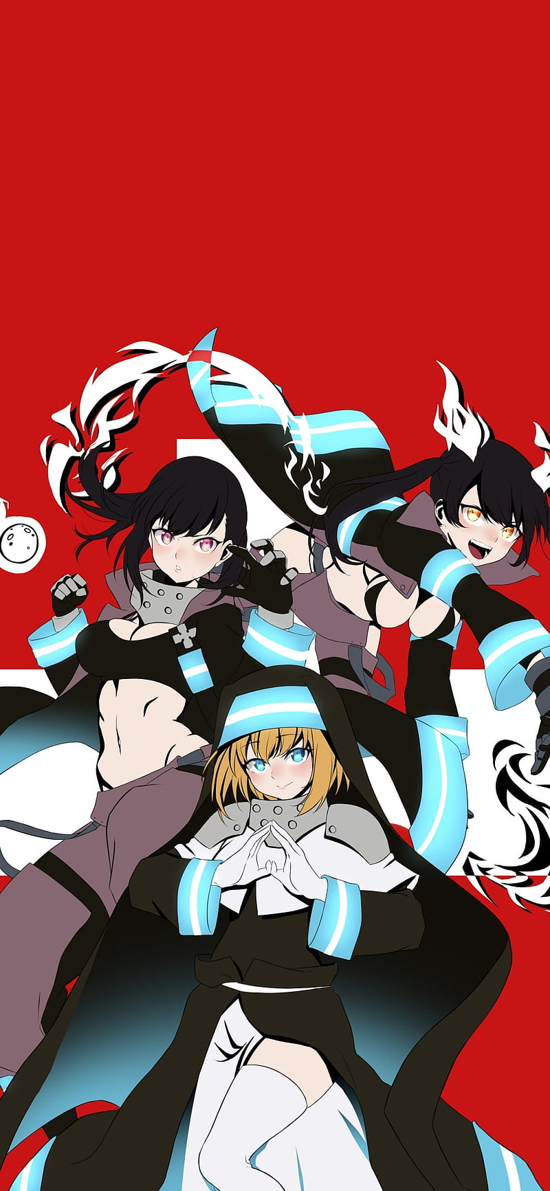 Anime Fire Force Enen No Shouboutai Tamaki Kotatsu Maki Oze