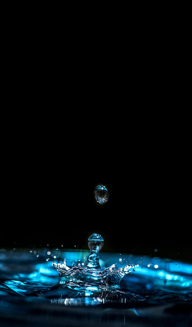 close-up graphy of droplets, HD phone wallpaper