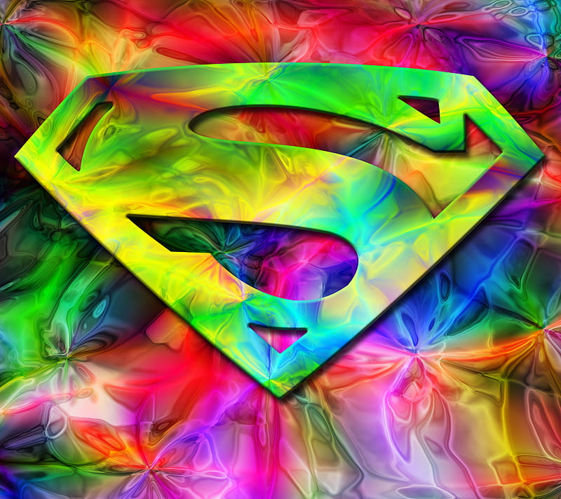 Colorful Superman, hero, superman, HD wallpaper