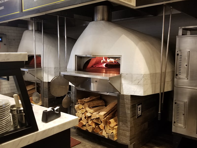 Wood Oven, chef, fire, kitchen, old, white, wood burning oven, HD wallpaper