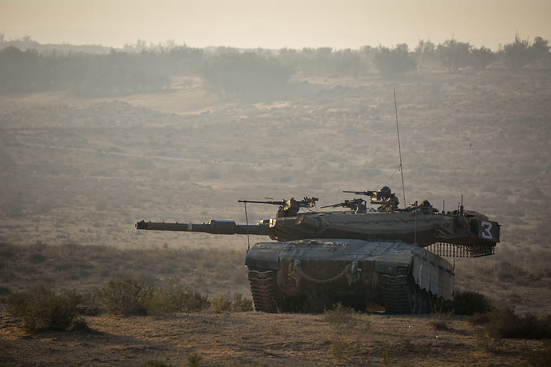 Merkava Mk 2D Israeli battle tank, modern armored vehicles, tanks, Israel, Merkava, HD wallpaper