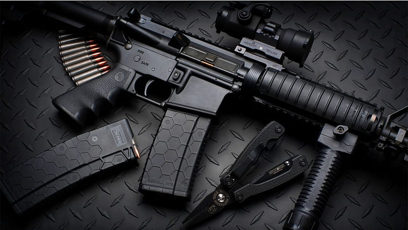 Military Assault Rifle, HD wallpaper