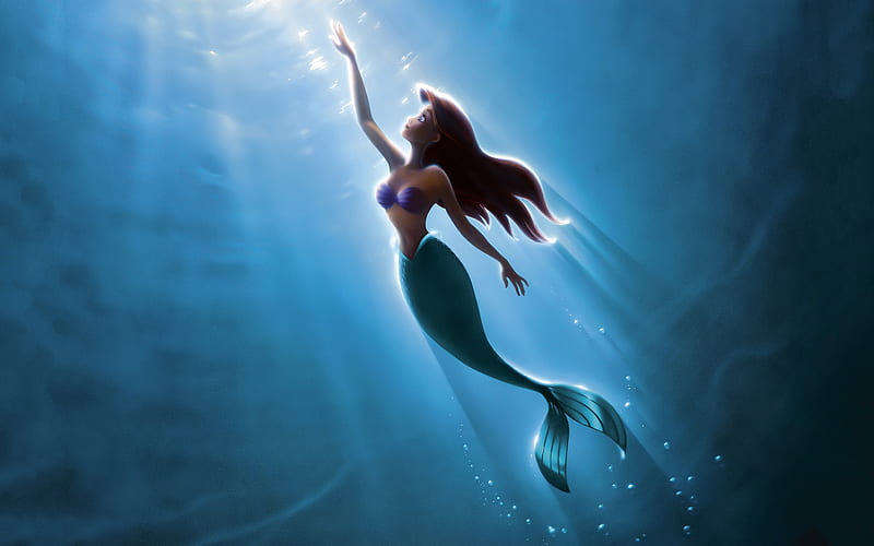 The Little Mermaid , the-little-mermaid, movies, animated-movies, mermaid, HD wallpaper