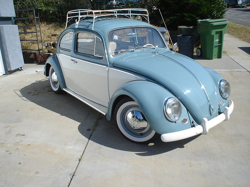 Volkswagen, Vehicles, Two Tone Vw Beetle, HD wallpaper